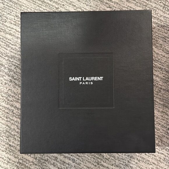 NIB Saint Laurent Pony Hair Manto Natural Platform Ankle Boot Retro Size 37/US 7 - Picture 10 of 13